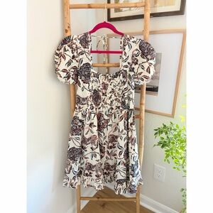 House of Harlow 1960 Baby Doll Mini Floral Dress Sz M